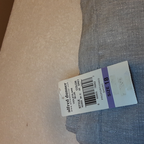 Alfred Dunner Grey stretch pants size 18 short - Picture 4 of 7